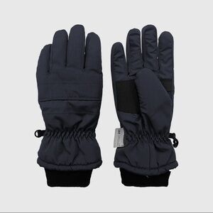 Dark Blue Boys Taslon Ski Glove W. Thinsulate, 8/12 years water resistant